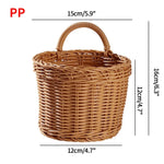 paniers rangement rotin marron clair tressage régulier rustique maison cuisine
