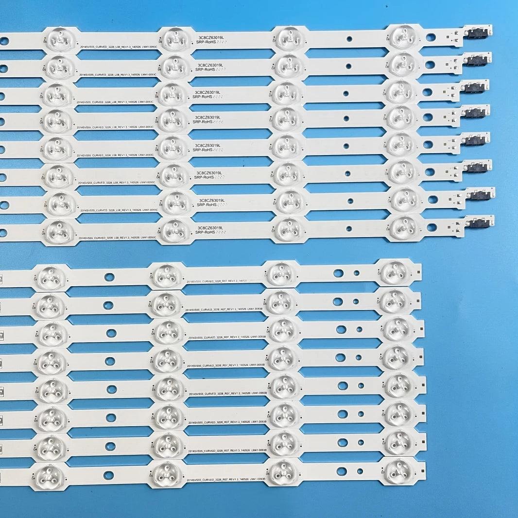 bande led rétro éclairage blanc moderne téléviseur fixations led rondes uniformes