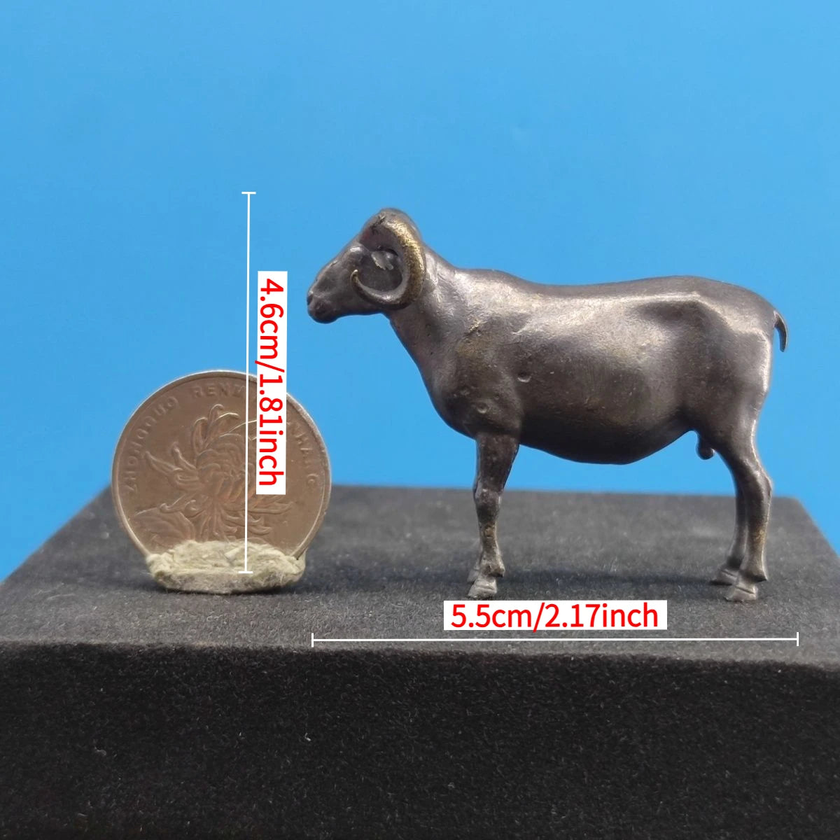 statue animale miniature réaliste gris métallique cuivre décoration ornement collection erotique erotique erotique erotique