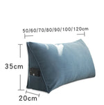 coussin triangle moderne laveable beige gris rose bleu incliné lit siège