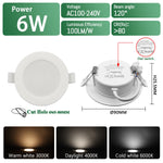 Spot LED Blanc Noir 75mm 90mm 120° 38° 90° interrupteur CCT moderne