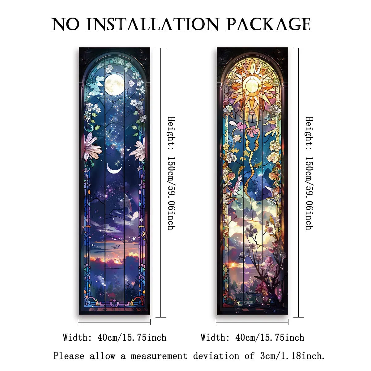 tapisserie murale décoration chambre rectangle floral paysage nocturne soleil étoiles bleu nuit violet rose
