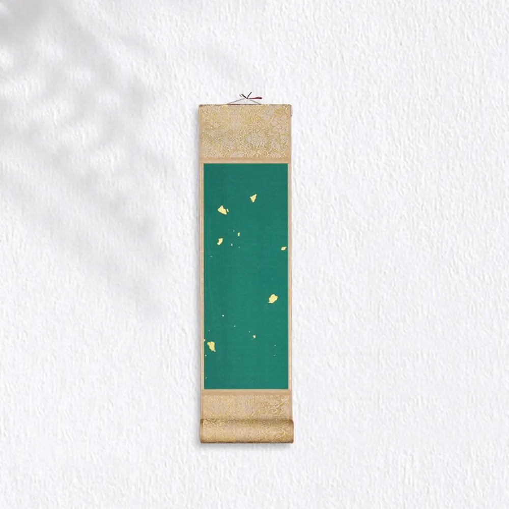 peinture calligraphie chinoise papier art decor maison moderne lettre rouge jaune vert orange