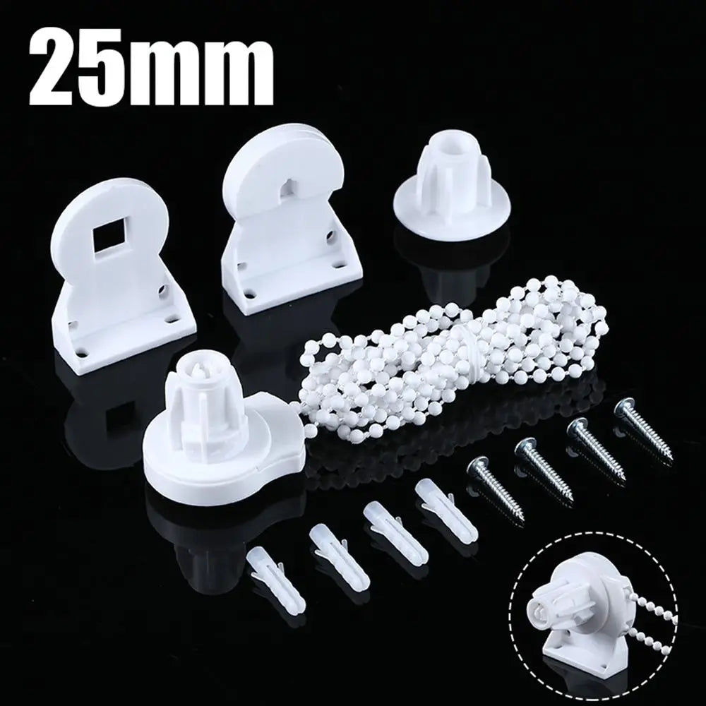 Kit fixation stores roulants blanc moderne rondelles vis câble 25mm 38mm