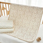 coussin bébé imprimé animaux fleurs beige clair décoratif chambre enfant usage quotidien