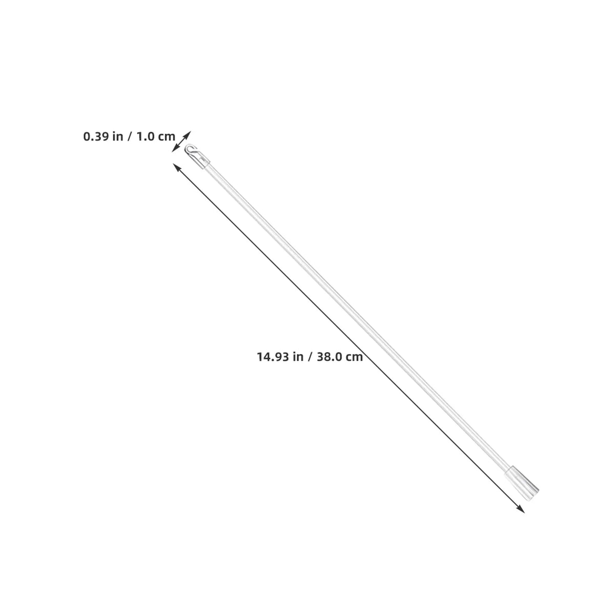 tige store transparente moderne 38cm tige crochet minimaliste ouvre store rideau fenêtres
