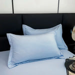 taies d'oreiller coton polyester 48x74cm solides couleurs unies literie moderne maison