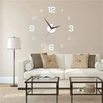 horloge murale moderne acrylique numérique aiguille relief minimaliste salon décoration quartz autocollant