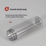 flacon pompe mousse vide 60 ml transparent doré rayures noires distributeur savon voyage rechargeable