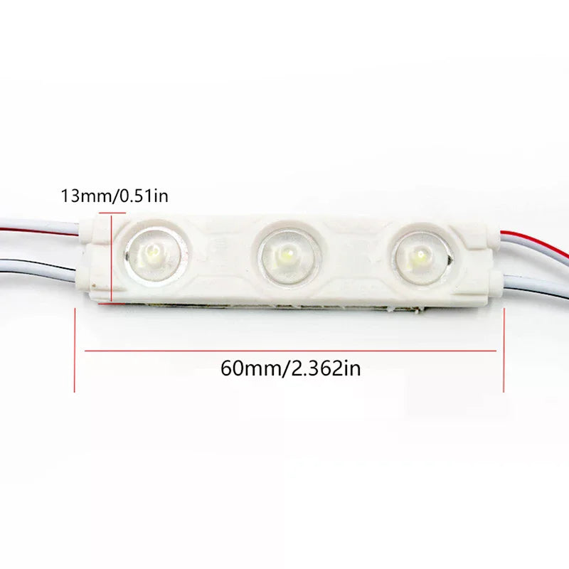 modules led blanc modernes étanches ip67 12v carrés lisses opaques 20 pièces