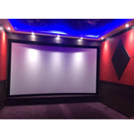 rideau acoustique blanc tissé moderne theater 60 200 pouces murale