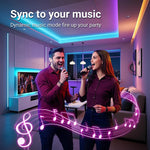 ruban led rgb multicolore moderne éclairage chambre salon télécommande application