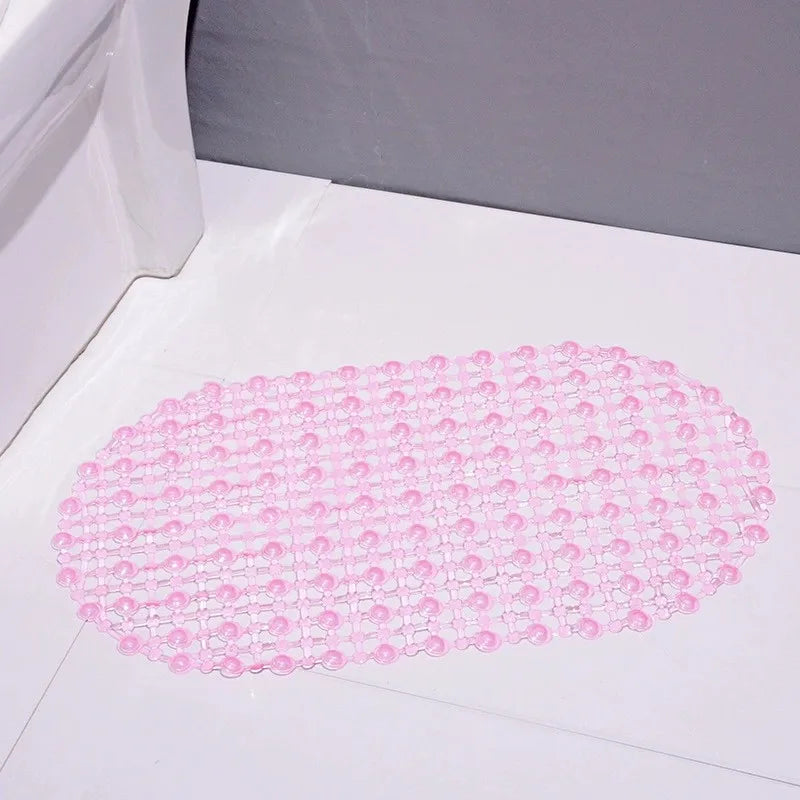 tapis bain moderne bleu rose vert violet transparent nid d'abeille éponge récurer savon lotion