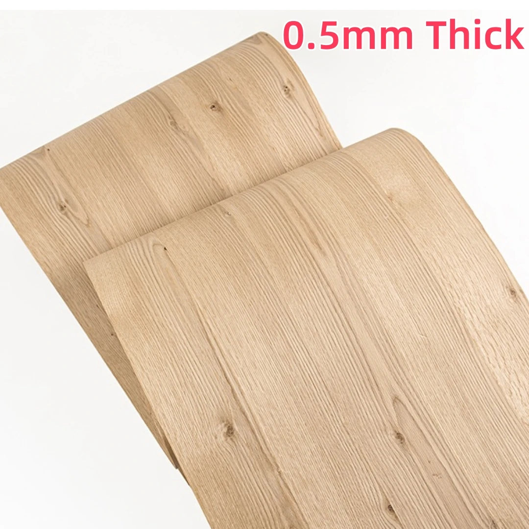 placage bois chêne rouleau flexible épaiss 0.5mm nœuds apparents rustique décoration meubles vintage