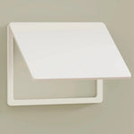 panneau électrique moderne blanc 25cm 20cm fixation plat lisse