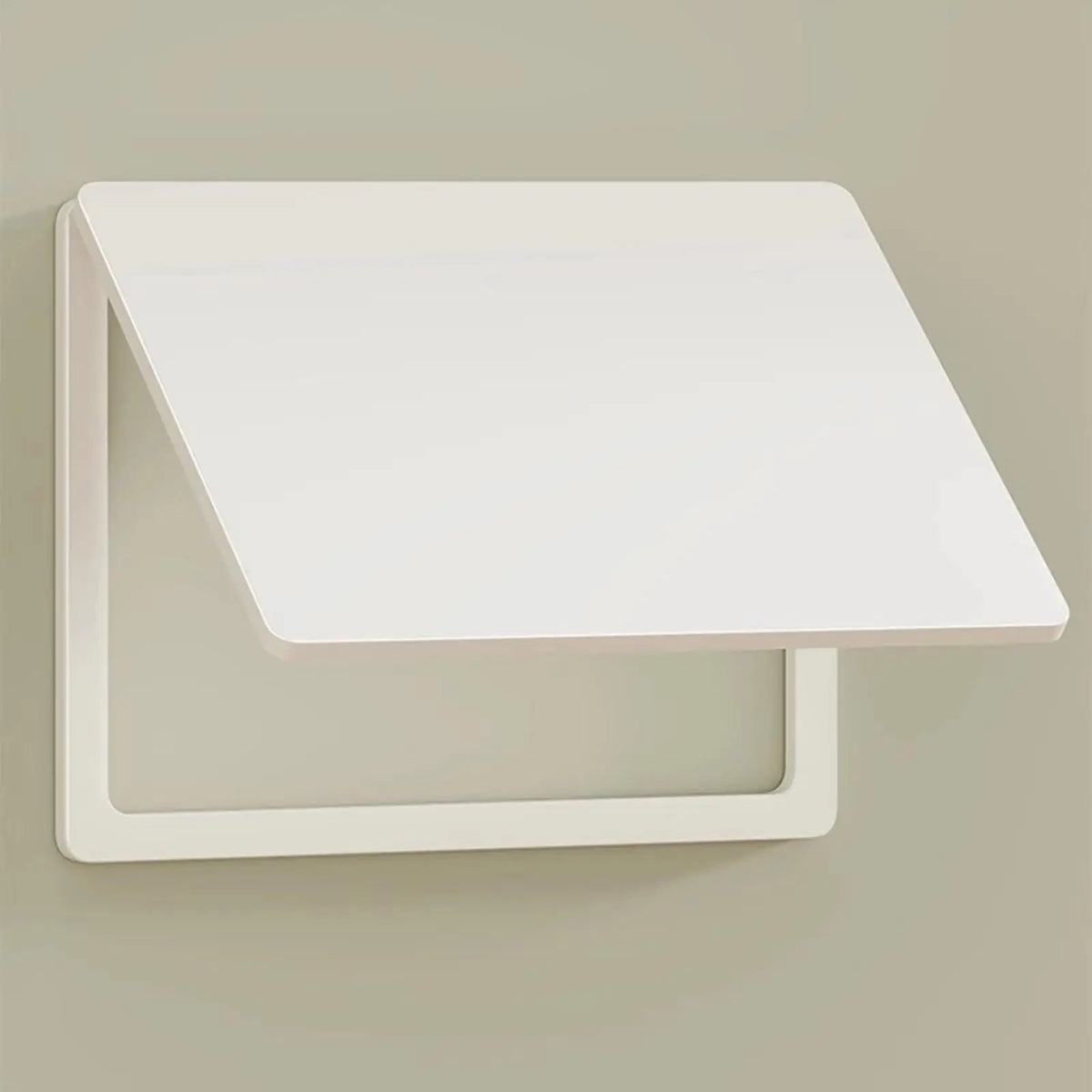 panneau électrique moderne blanc 25cm 20cm fixation plat lisse
