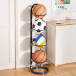 support balles sport noir moderne adhésif basketball football volley ball rangement garage