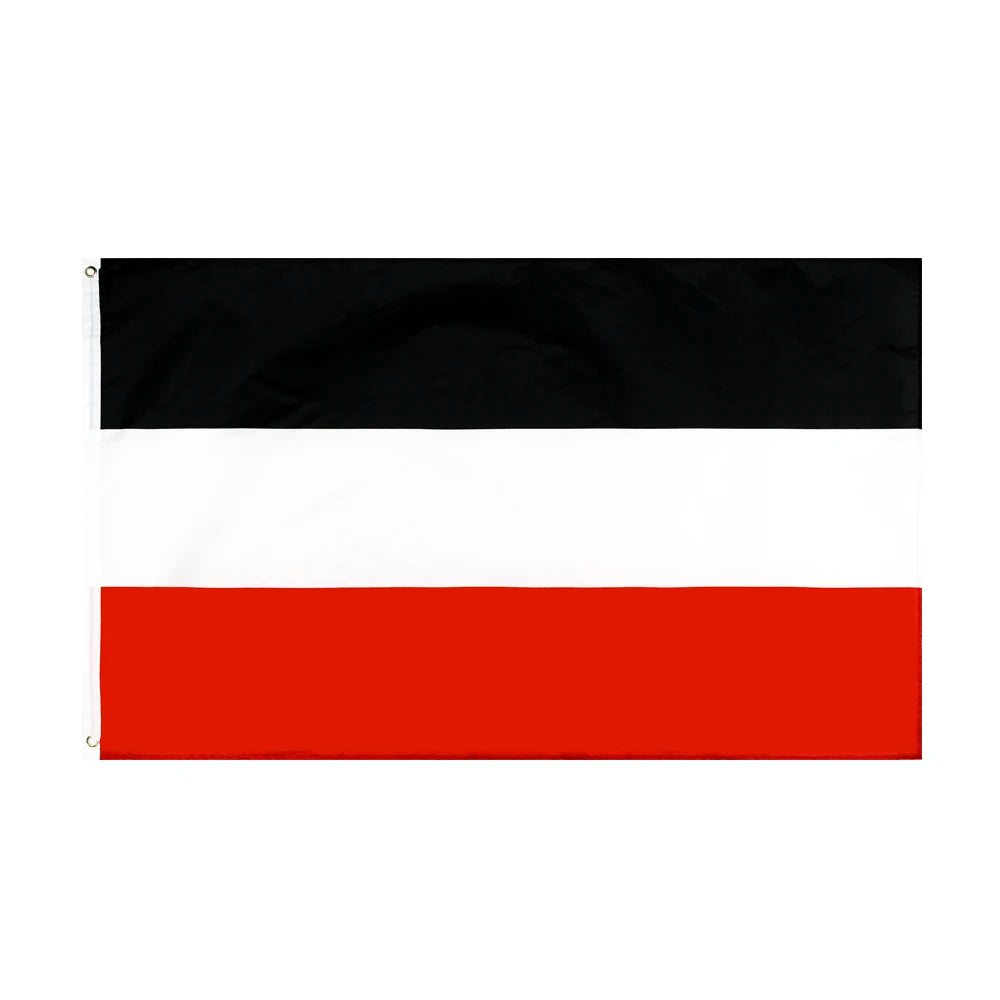drapeau allemand rouge blanc noir super tex polyester dorés 120 180cm decoration classique