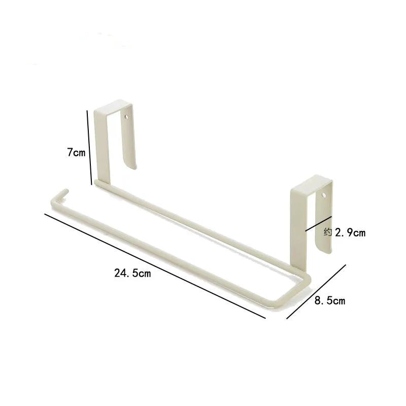 porte rouleau papier porte serviettes support fer blanc noir crochet cuisine salle bain minimaliste