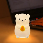 veilleuse animale licorne led change couleur tactile rechargeable table enfant
