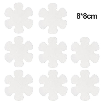 autocollants antidérapants baignoire douce floral moderne bleu rose blanc salle bain