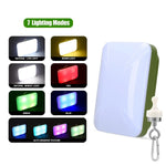 lampe camping rechargeable vert olive modes éclairage portable étanche crochetarrière led moderne