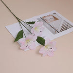 fleurs artificielles lys violet rose blanc décoration moderne mariage intérieur anniversaire baby shower
