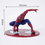 figurines spider man rouge bleu noir costume original anniversaire enfant dessin animé six petites