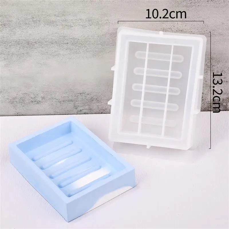 moules savon silicone géométriques modernes blanc rose gris jaune bleu
