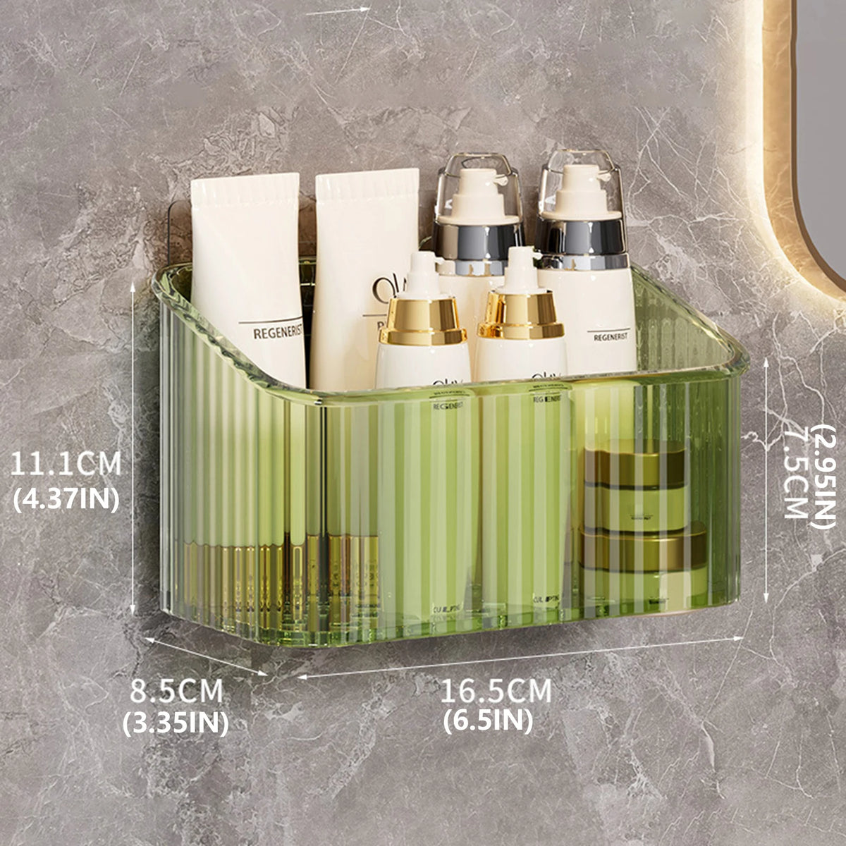 organiseur mural transparent multifonctionnel moderne brosse dents bouteilles cosmétiques serviettes minimaliste adhésif rangement sdb