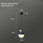 suspension lumineuse moderne pendentif câble bleu rose gris sphérique mat