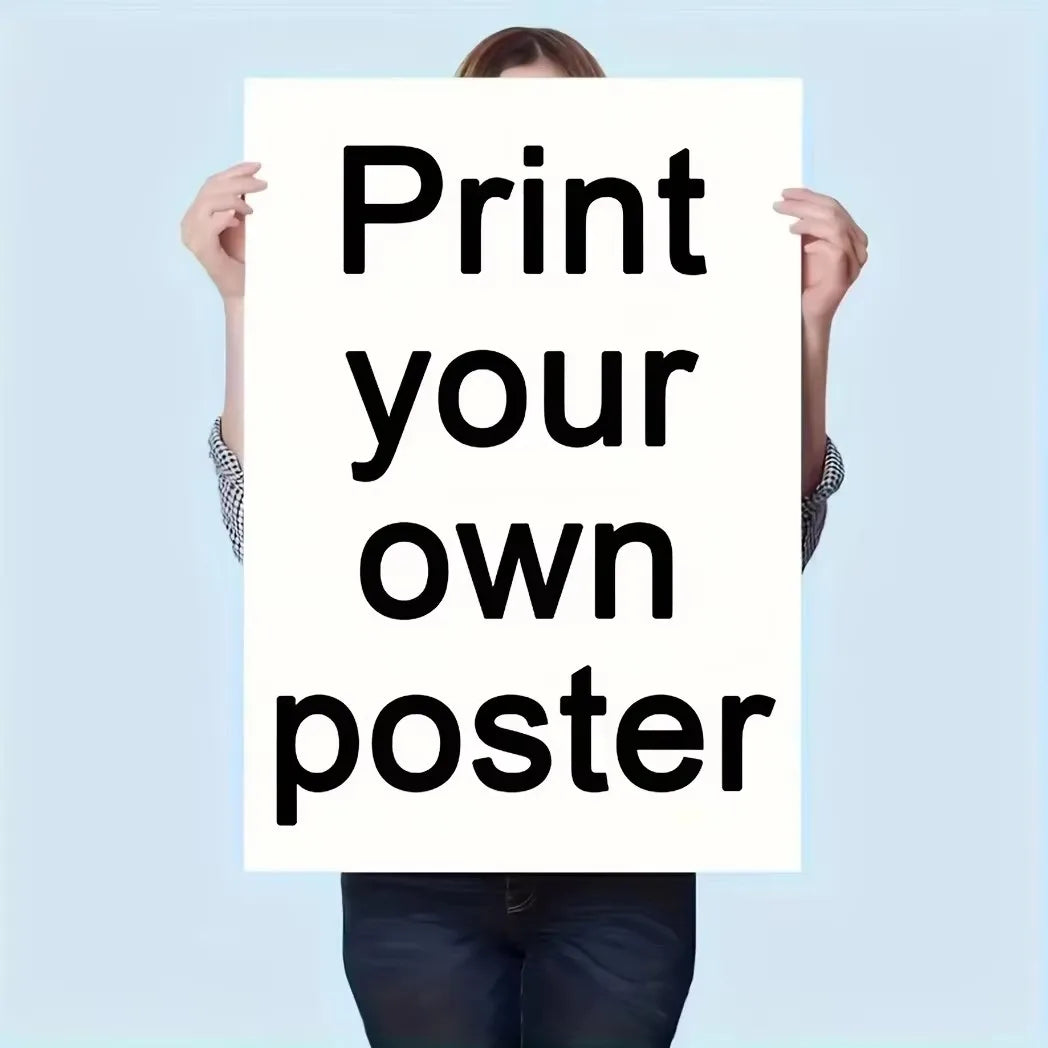 poster personnalisé texte noir minimaliste décoration murale photo famille animaux mariage cadeau maison