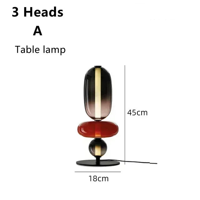 lampe sol led moderne sphères colorées semi transparentes blanc rouge vert noir marron scandinave