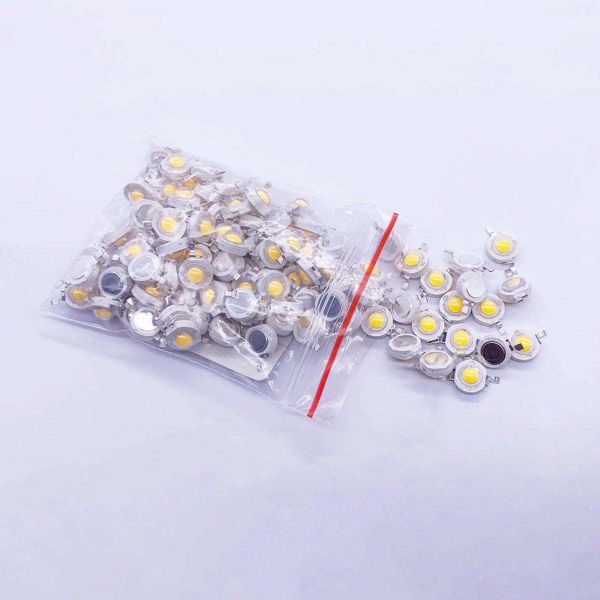 diodes led 1w 3w 5w blanc blanc chaud rouge bleu vert clips métalliques support