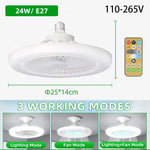 ventilateur plafonnier led moderne blanc grille ventilation télécommande couleurs adjustable 249 2000 lumens