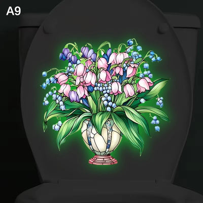 sticker mural fleur lotus rose clair blanc decoration maison chambre salon lumineux amovible autoadhésif