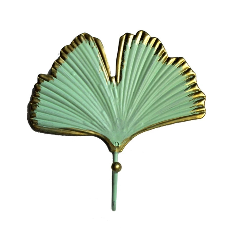 porte clés feuilles dorées moderne vert ornemental décoration chambre vert doré