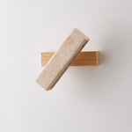 lampe murale moderne bois applique LED éclairage salle manger 10 15m² beige clair texture