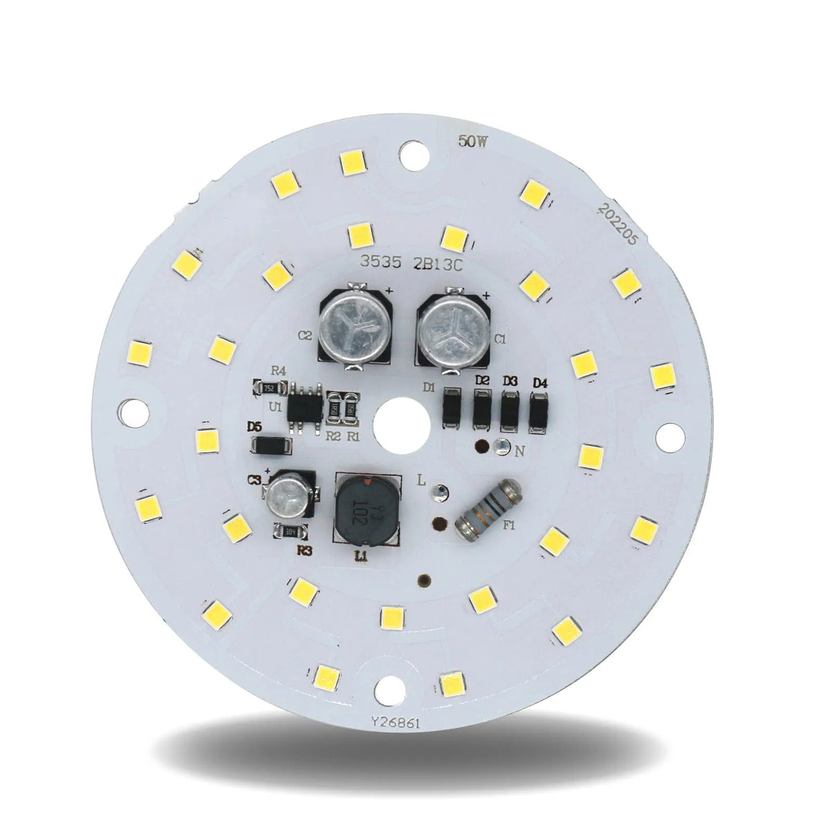 plaque led circulaire blanc matrice diodes smd 50w 80w 150w ac220v 240v
