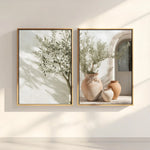 affiche minimaliste arbre vases naturelle toile sans cadre chambre salon 20x30 30x40 40x50 50x75