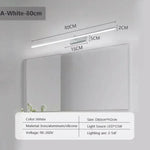 lampe murale moderne miroir led 100cm blanc noir minimaliste chambre cuisine