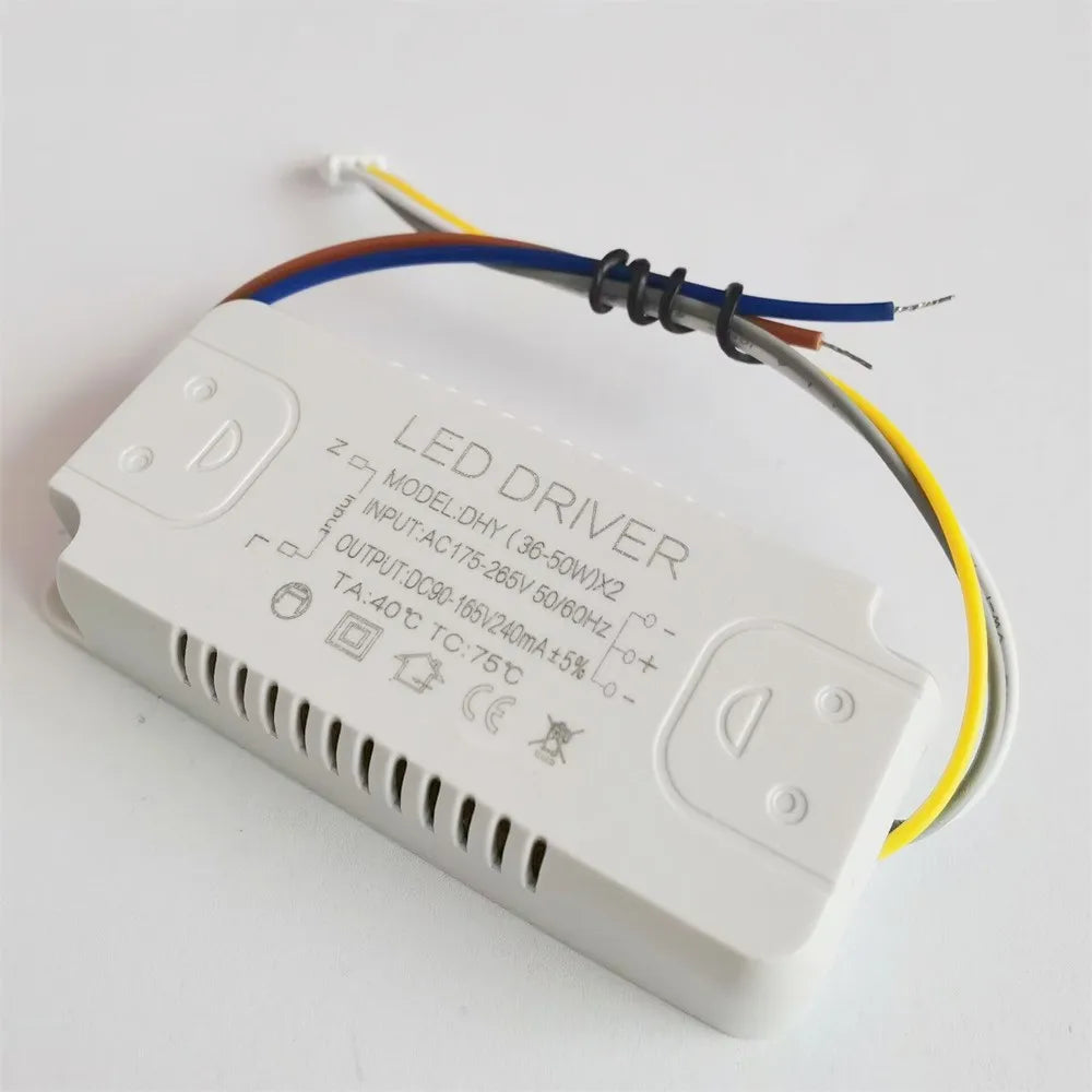 transformateur led blanc industriel plat lisse câbles couleur alimentation courant constant trois couleurs gradation