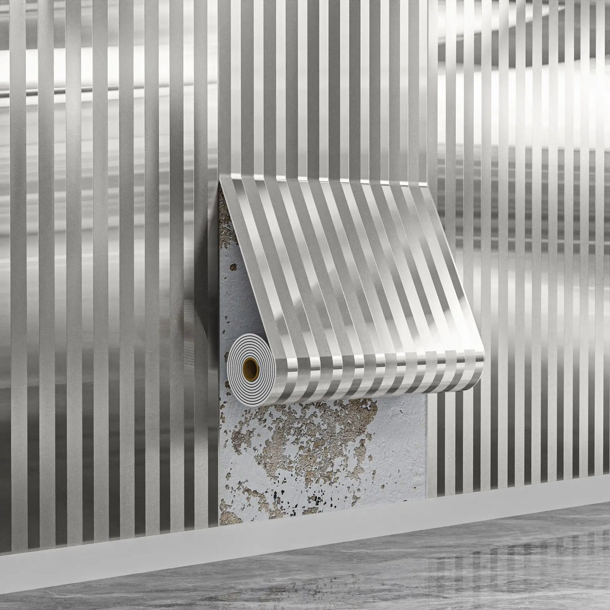 rideau décoratif moderne or rayures brillant adhésif élégant tissu rouleau chambre salon