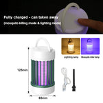 lampe anti moustiques rechargeable usb blanc noir rayures modernes compactes poignée notice câble