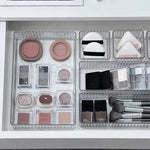 organisateurs rangement tiroir transparent boites rangement minimaliste reutilisable respectueux environnement cosmétiques maquillage brosse pinceaux
