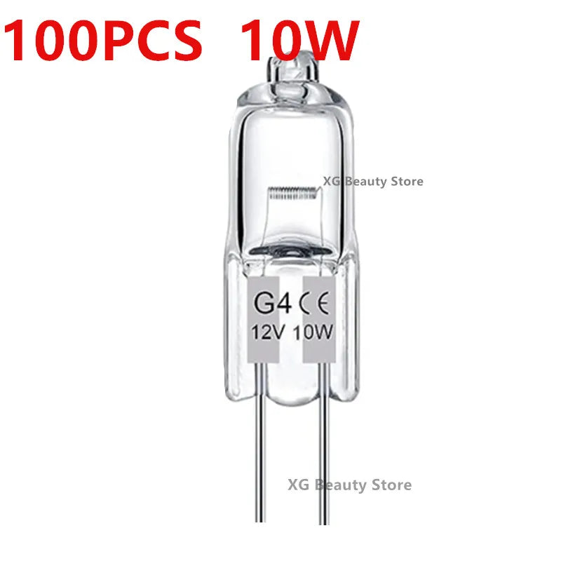 ampoules halogènes transparentes opalescentes base g4 coniques dimmables 2800k 10w 20w 10pcs 50pcs 100pcs