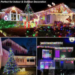 guirlande lumineuse solaire led blanc chaud moderne ip44 55m 96led 9m 162led