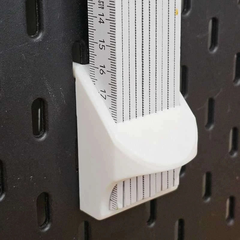 organisateur mural pliable blanc noir porte mètres outils mesure stockage atelier utilitaire industrielle supports