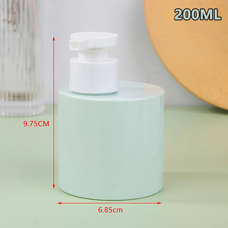 flacons savon liquide 200ml 300ml vert rose blanc mat modernes minimalistes rechargeables voyage