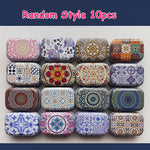 boîtes métal vintage fleur multicolores rangement bijoux emballage cadeau mariage respectueux environnement